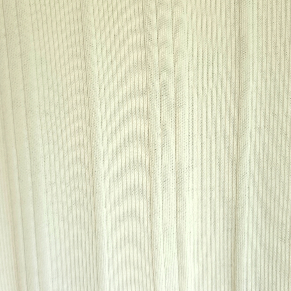 Erika', Woman's Lg White,"V" Neck Sleevess Top,Stitched Neck & Arm Bands - Picture 3 of 8